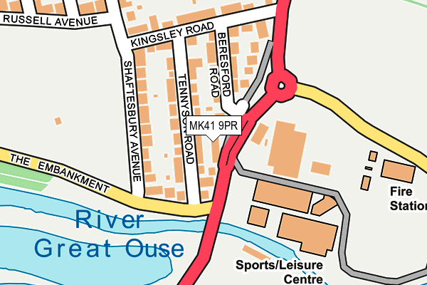 MK41 9PR map - OS OpenMap – Local (Ordnance Survey) MK41 9PR map - OS OpenMap – Local (Ordnance Survey)