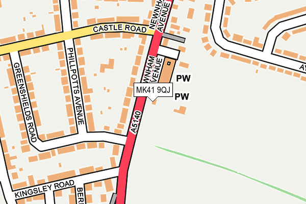 MK41 9QJ map - OS OpenMap – Local (Ordnance Survey) MK41 9QJ map - OS OpenMap – Local (Ordnance Survey)