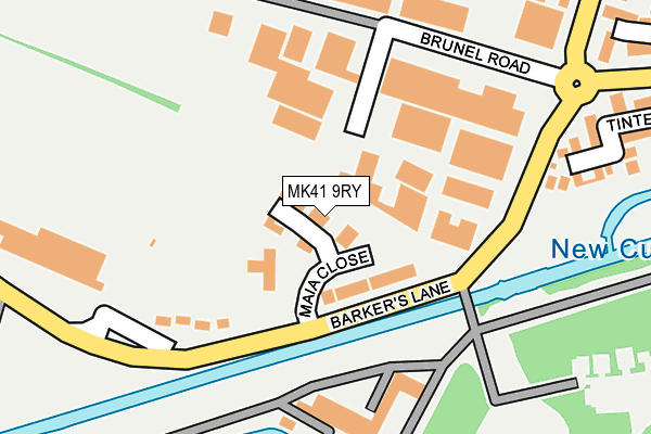 MK41 9RY map - OS OpenMap – Local (Ordnance Survey) MK41 9RY map - OS OpenMap – Local (Ordnance Survey)
