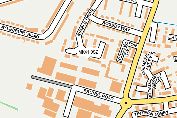MK41 9SZ map - OS OpenMap – Local (Ordnance Survey) MK41 9SZ map - OS OpenMap – Local (Ordnance Survey)