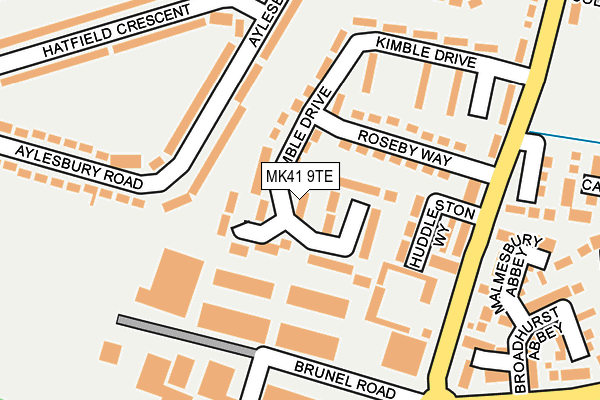 MK41 9TE map - OS OpenMap – Local (Ordnance Survey) MK41 9TE map - OS OpenMap – Local (Ordnance Survey)