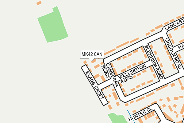 MK42 0AN map - OS OpenMap – Local (Ordnance Survey) MK42 0AN map - OS OpenMap – Local (Ordnance Survey)