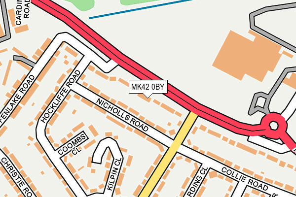 MK42 0BY map - OS OpenMap – Local (Ordnance Survey) MK42 0BY map - OS OpenMap – Local (Ordnance Survey)