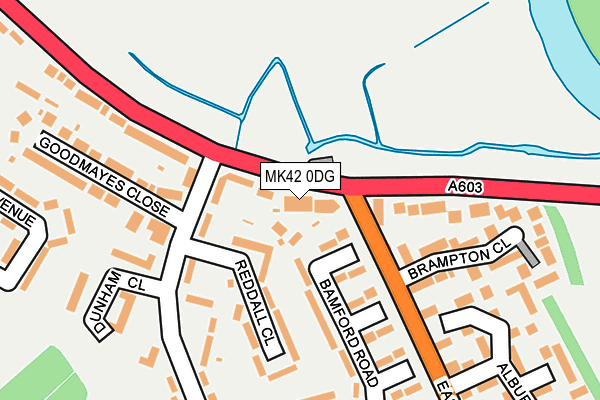 MK42 0DG map - OS OpenMap – Local (Ordnance Survey) MK42 0DG map - OS OpenMap – Local (Ordnance Survey)