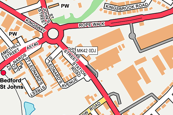 MK42 0DJ map - OS OpenMap – Local (Ordnance Survey) MK42 0DJ map - OS OpenMap – Local (Ordnance Survey)