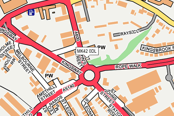 MK42 0DL map - OS OpenMap – Local (Ordnance Survey) MK42 0DL map - OS OpenMap – Local (Ordnance Survey)