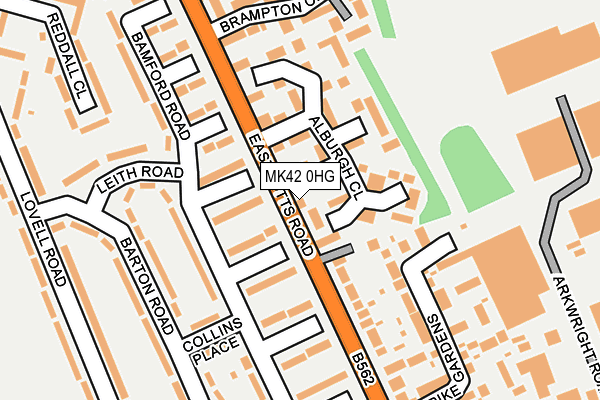 MK42 0HG map - OS OpenMap – Local (Ordnance Survey) MK42 0HG map - OS OpenMap – Local (Ordnance Survey)