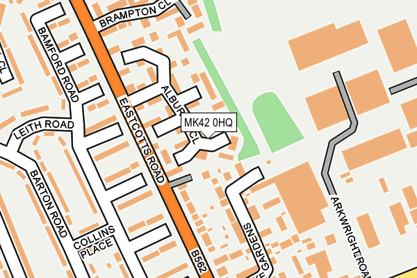 MK42 0HQ map - OS OpenMap – Local (Ordnance Survey)