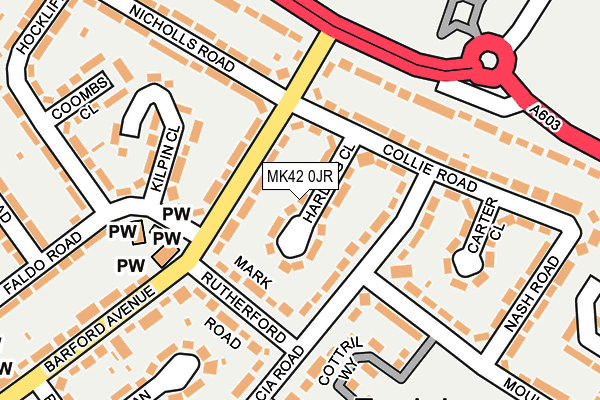 MK42 0JR map - OS OpenMap – Local (Ordnance Survey) MK42 0JR map - OS OpenMap – Local (Ordnance Survey)