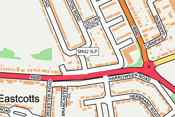 MK42 0LP map - OS OpenMap – Local (Ordnance Survey) MK42 0LP map - OS OpenMap – Local (Ordnance Survey)