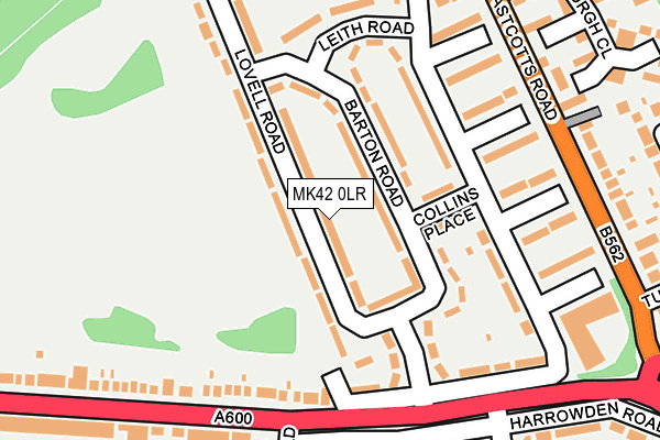 MK42 0LR map - OS OpenMap – Local (Ordnance Survey) MK42 0LR map - OS OpenMap – Local (Ordnance Survey)