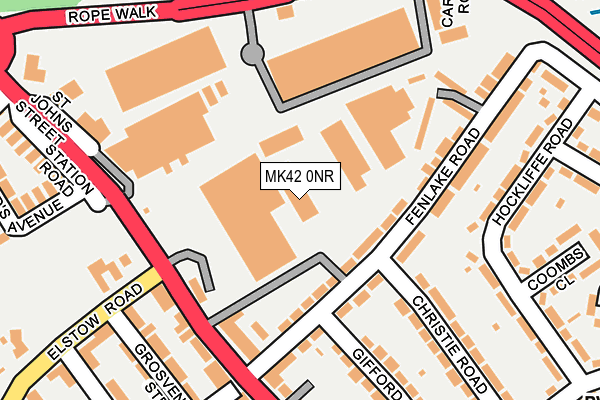 MK42 0NR map - OS OpenMap – Local (Ordnance Survey)
