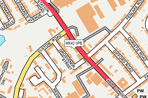MK42 0PB map - OS OpenMap – Local (Ordnance Survey) MK42 0PB map - OS OpenMap – Local (Ordnance Survey)