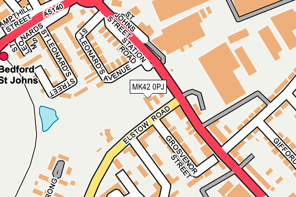 MK42 0PJ map - OS OpenMap – Local (Ordnance Survey) MK42 0PJ map - OS OpenMap – Local (Ordnance Survey)