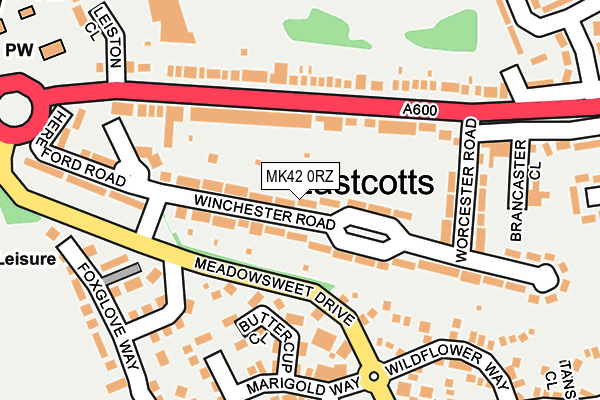 MK42 0RZ map - OS OpenMap – Local (Ordnance Survey) MK42 0RZ map - OS OpenMap – Local (Ordnance Survey)