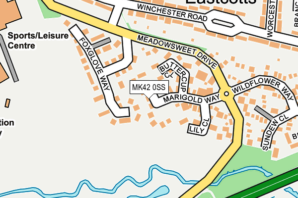MK42 0SS map - OS OpenMap – Local (Ordnance Survey) MK42 0SS map - OS OpenMap – Local (Ordnance Survey)