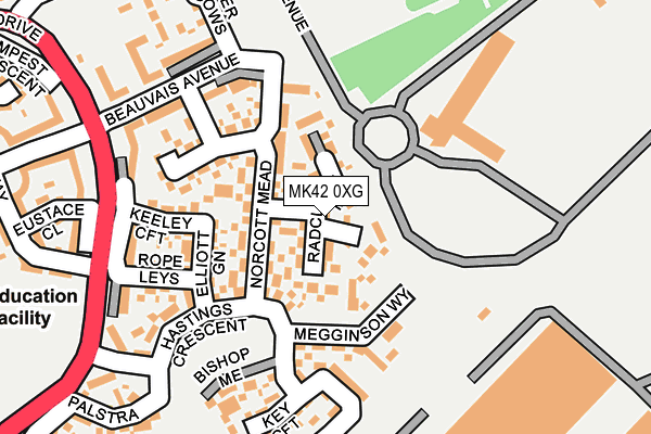MK42 0XG map - OS OpenMap – Local (Ordnance Survey) MK42 0XG map - OS OpenMap – Local (Ordnance Survey)