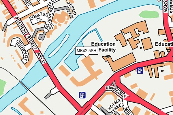 MK42 5SH map - OS OpenMap – Local (Ordnance Survey) MK42 5SH map - OS OpenMap – Local (Ordnance Survey)