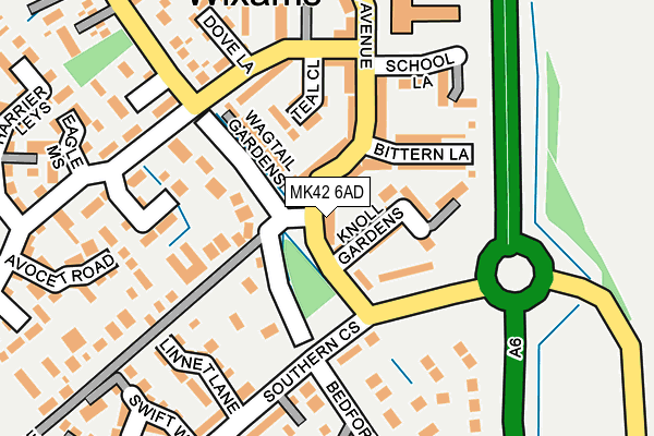 MK42 6AD map - OS OpenMap – Local (Ordnance Survey) MK42 6AD map - OS OpenMap – Local (Ordnance Survey)