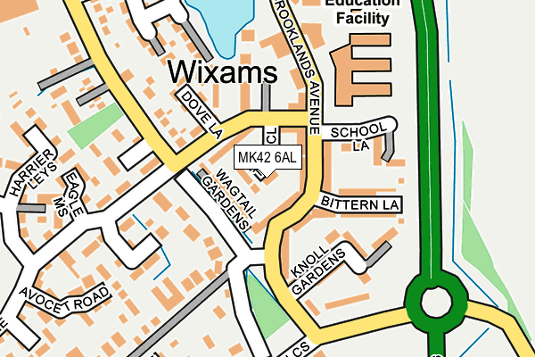 MK42 6AL map - OS OpenMap – Local (Ordnance Survey)