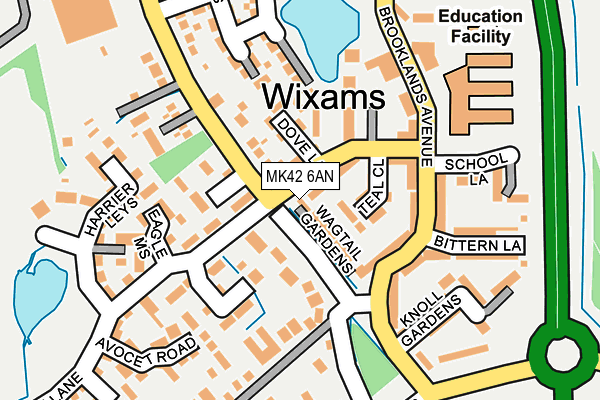 MK42 6AN map - OS OpenMap – Local (Ordnance Survey)