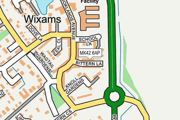 MK42 6AP map - OS OpenMap – Local (Ordnance Survey)