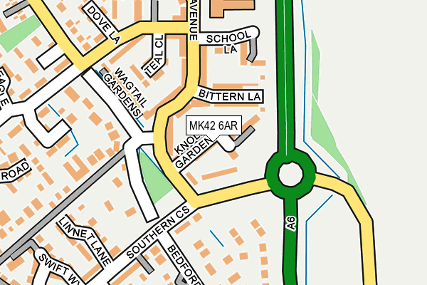 MK42 6AR map - OS OpenMap – Local (Ordnance Survey)