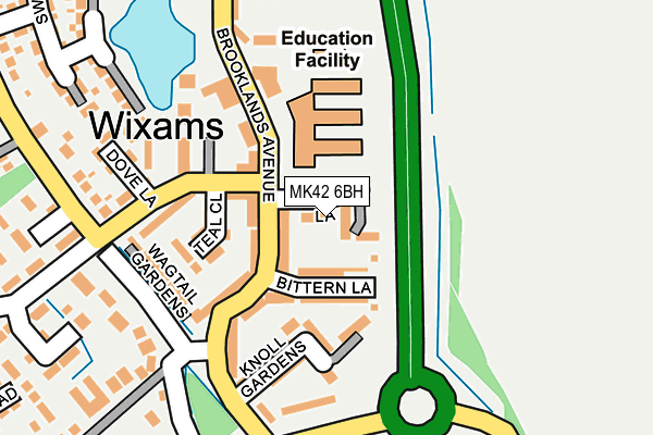 MK42 6BH map - OS OpenMap – Local (Ordnance Survey)