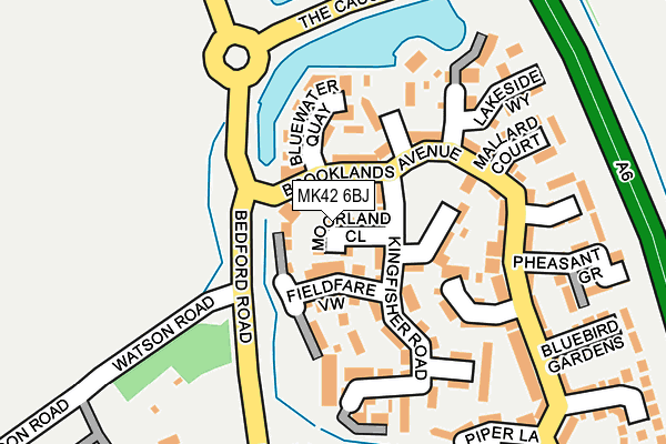 MK42 6BJ map - OS OpenMap – Local (Ordnance Survey) MK42 6BJ map - OS OpenMap – Local (Ordnance Survey)