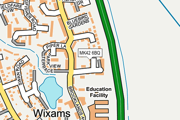 MK42 6BQ map - OS OpenMap – Local (Ordnance Survey)