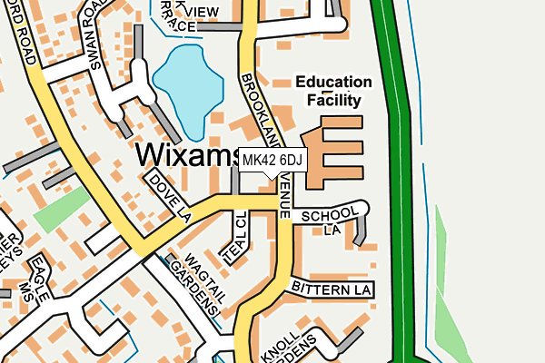 MK42 6DJ map - OS OpenMap – Local (Ordnance Survey) MK42 6DJ map - OS OpenMap – Local (Ordnance Survey)
