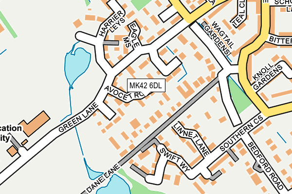 MK42 6DL map - OS OpenMap – Local (Ordnance Survey) MK42 6DL map - OS OpenMap – Local (Ordnance Survey)
