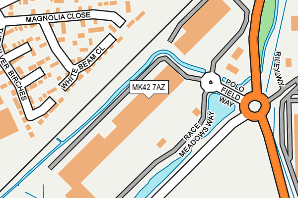 MK42 7AZ map - OS OpenMap – Local (Ordnance Survey) MK42 7AZ map - OS OpenMap – Local (Ordnance Survey)