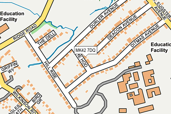 MK42 7DQ map - OS OpenMap – Local (Ordnance Survey) MK42 7DQ map - OS OpenMap – Local (Ordnance Survey)