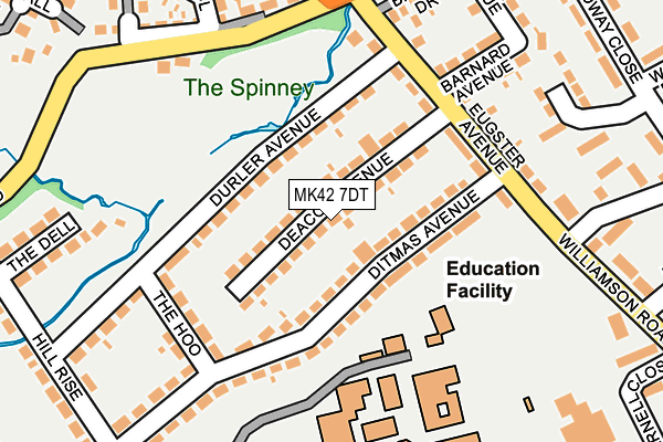 MK42 7DT map - OS OpenMap – Local (Ordnance Survey) MK42 7DT map - OS OpenMap – Local (Ordnance Survey)