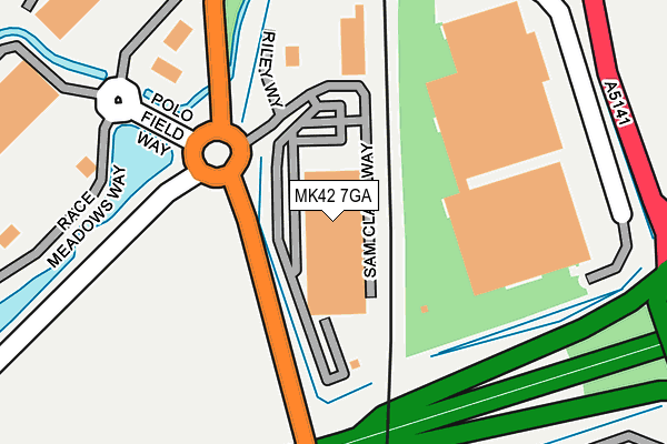 MK42 7GA map - OS OpenMap – Local (Ordnance Survey) MK42 7GA map - OS OpenMap – Local (Ordnance Survey)
