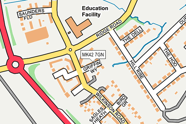 MK42 7GN map - OS OpenMap – Local (Ordnance Survey) MK42 7GN map - OS OpenMap – Local (Ordnance Survey)