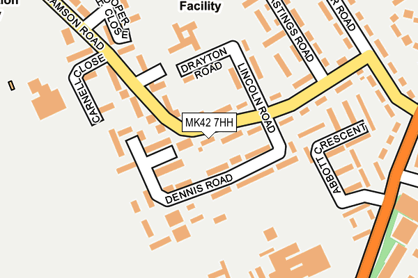 MK42 7HH map - OS OpenMap – Local (Ordnance Survey) MK42 7HH map - OS OpenMap – Local (Ordnance Survey)