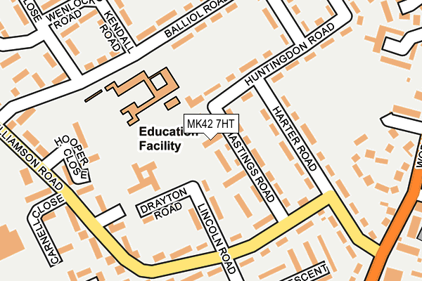 MK42 7HT map - OS OpenMap – Local (Ordnance Survey)
