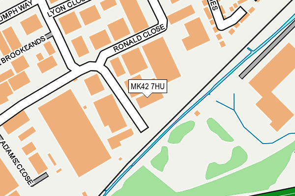 MK42 7HU map - OS OpenMap – Local (Ordnance Survey) MK42 7HU map - OS OpenMap – Local (Ordnance Survey)
