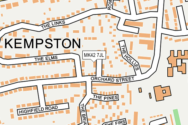 MK42 7JL map - OS OpenMap – Local (Ordnance Survey) MK42 7JL map - OS OpenMap – Local (Ordnance Survey)