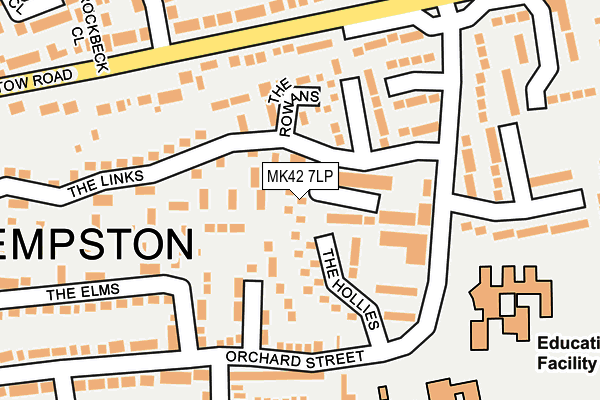 MK42 7LP map - OS OpenMap – Local (Ordnance Survey) MK42 7LP map - OS OpenMap – Local (Ordnance Survey)