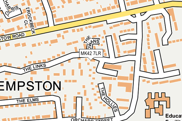 MK42 7LR map - OS OpenMap – Local (Ordnance Survey) MK42 7LR map - OS OpenMap – Local (Ordnance Survey)