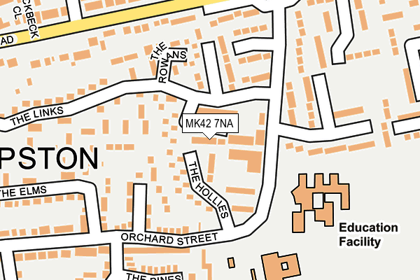 MK42 7NA map - OS OpenMap – Local (Ordnance Survey) MK42 7NA map - OS OpenMap – Local (Ordnance Survey)