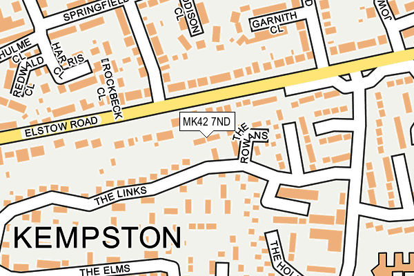 MK42 7ND map - OS OpenMap – Local (Ordnance Survey)