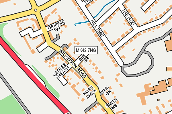 MK42 7NG map - OS OpenMap – Local (Ordnance Survey) MK42 7NG map - OS OpenMap – Local (Ordnance Survey)