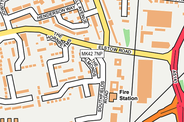 MK42 7NP map - OS OpenMap – Local (Ordnance Survey) MK42 7NP map - OS OpenMap – Local (Ordnance Survey)