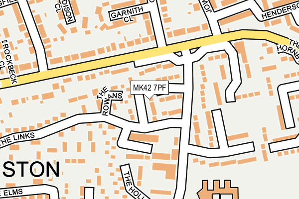 MK42 7PF map - OS OpenMap – Local (Ordnance Survey) MK42 7PF map - OS OpenMap – Local (Ordnance Survey)