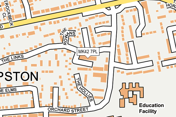 MK42 7PL map - OS OpenMap – Local (Ordnance Survey)