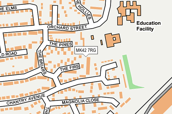MK42 7RG map - OS OpenMap – Local (Ordnance Survey) MK42 7RG map - OS OpenMap – Local (Ordnance Survey)